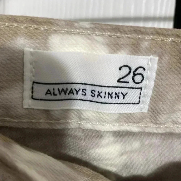 Gap 1969 cotton stretch always skinny tie dye jeans size 26 - Picture 9 of 14